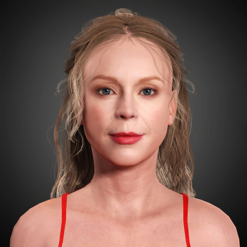 Gwendoline Christie Character 3D Model .c4d .max .obj .3ds .fbx .stl .blend