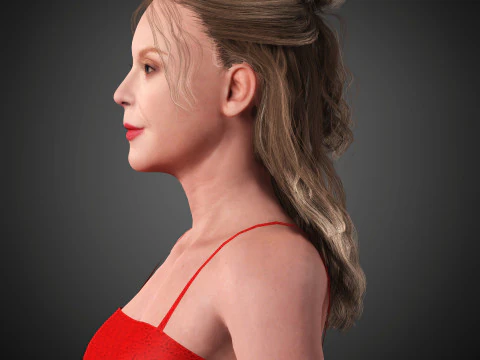 Gwendoline Christie Character 3D Model