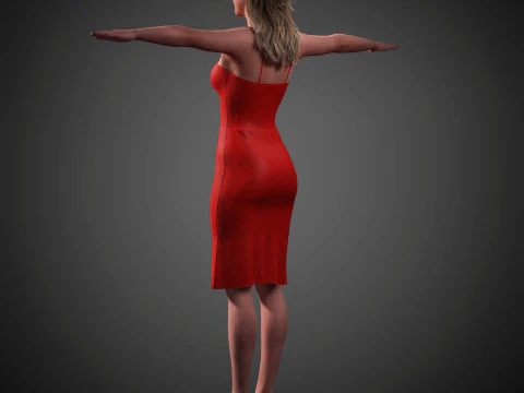 Gwendoline Christie Character 3D Model