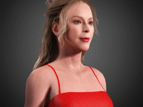 Gwendoline Christie Character 3D Model