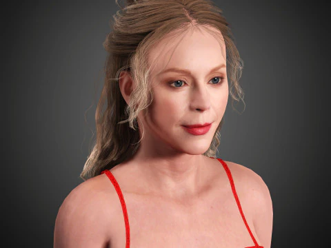 Gwendoline Christie Character 3D Model