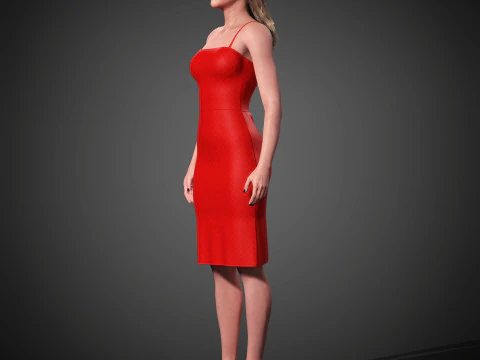 Gwendoline Christie Character 3D Model