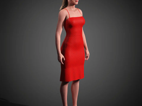 Gwendoline Christie Character 3D Model