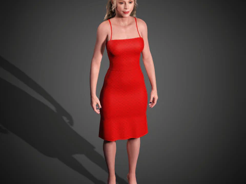 Gwendoline Christie Character 3D Model