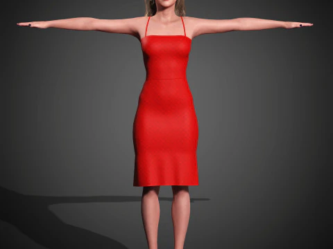 Gwendoline Christie Character 3D Model