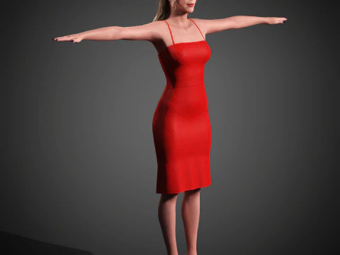 Gwendoline Christie Character 3D Model
