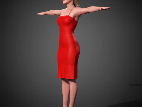 Gwendoline Christie Character 3D Model