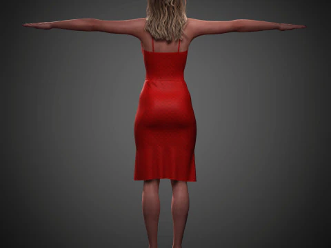 Gwendoline Christie Character 3D Model