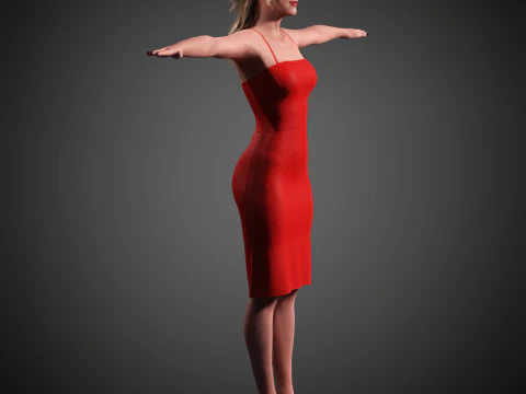 Gwendoline Christie Character 3D Model