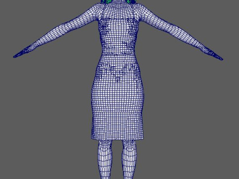 Gwendoline Christie Character Modèle 3D