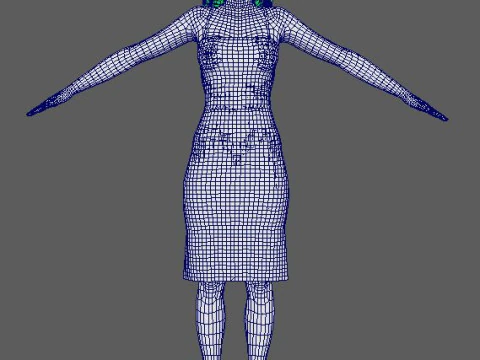 Gwendoline Christie Character 3D Model