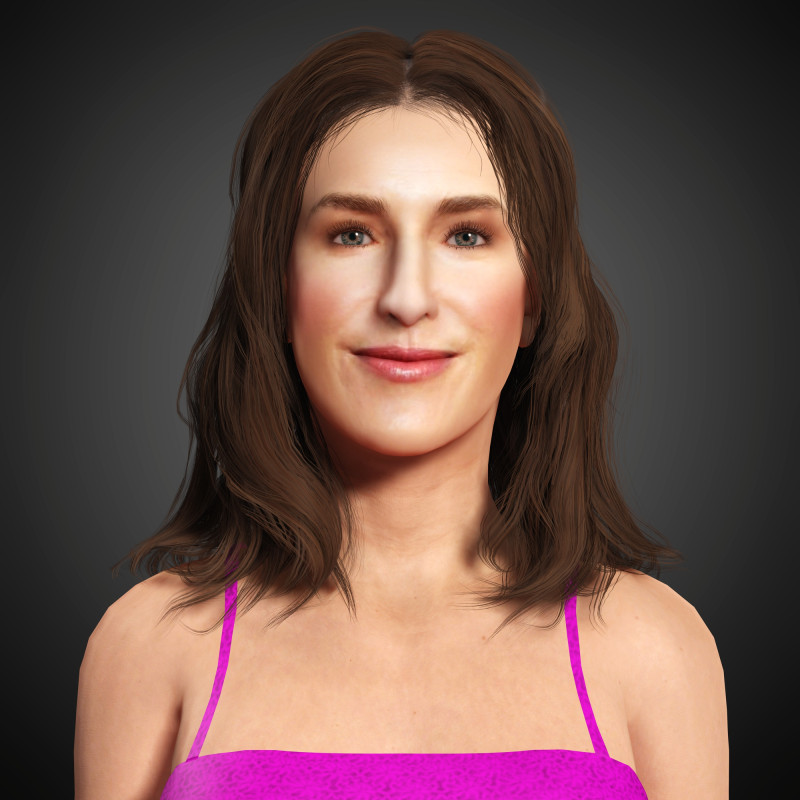 Kathryn Hahn Character Model 3D .c4d .max .obj .3ds .fbx .stl .blend