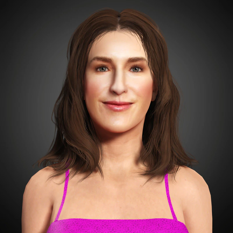 Kathryn Hahn Character 3D Model .c4d .max .obj .3ds .fbx .stl .blend 