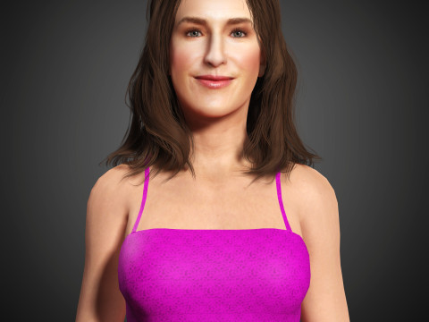 Kathryn Hahn Character Model 3D