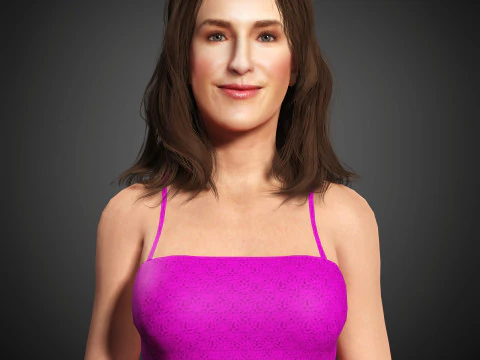 Kathryn Hahn Character 3D Model
