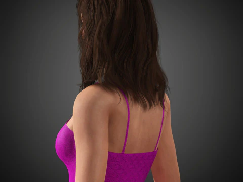 Kathryn Hahn Character 3D Model