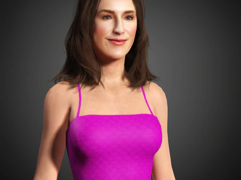 Kathryn Hahn Character 3D Model