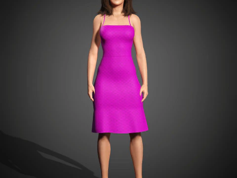 Kathryn Hahn Character 3D Model