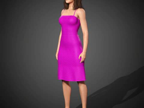 Kathryn Hahn Character 3D Model