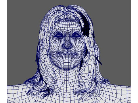 Kathryn Hahn Character Model 3D