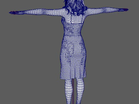 Kathryn Hahn Character 3D Model