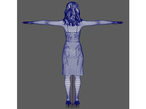 Kathryn Hahn Character 3D Model