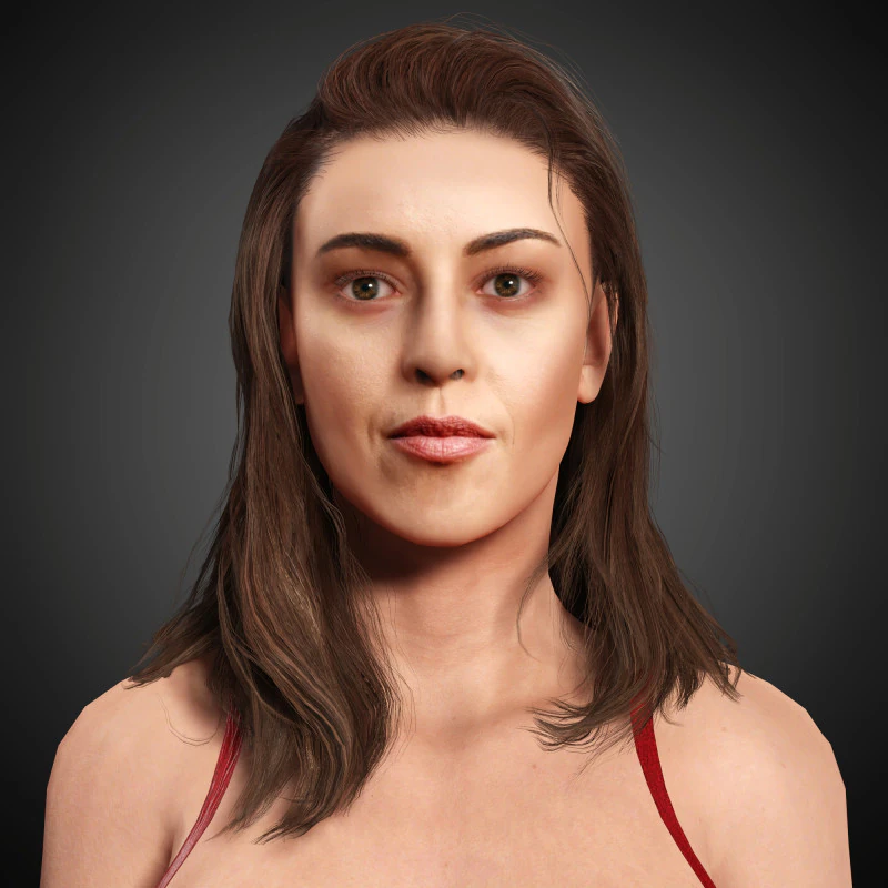 Aubrey Plaza Character 3D Model .c4d .max .obj .3ds .fbx .stl .blend