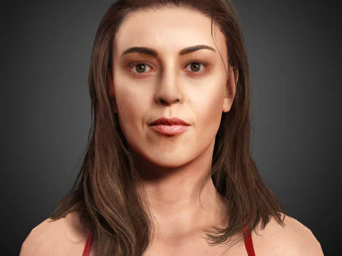 Personnage d'Aubrey Plaza Modèle 3D