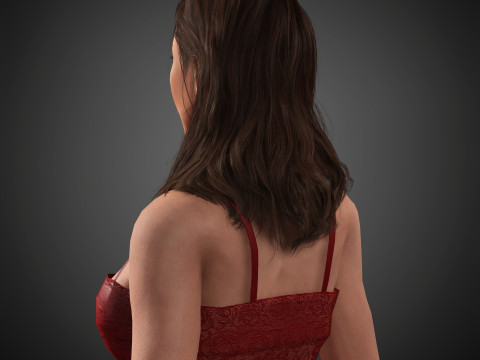 Aubrey Plaza Character 3D-Modell