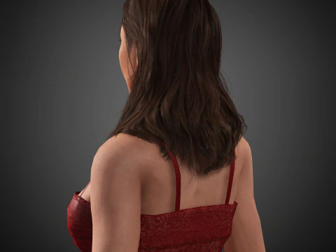 Aubrey Plaza Character 3D Model
