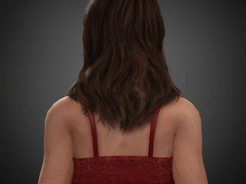 Aubrey Plaza Character 3D Model
