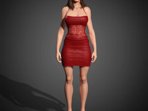 Aubrey Plaza Character 3D Model