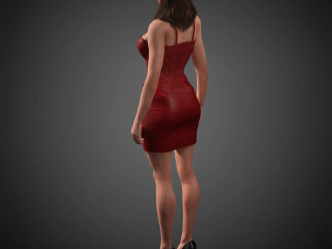 Aubrey Plaza Character 3D Model