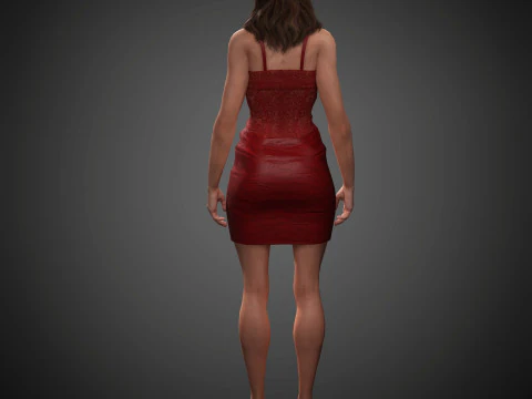 Aubrey Plaza Character 3D Model