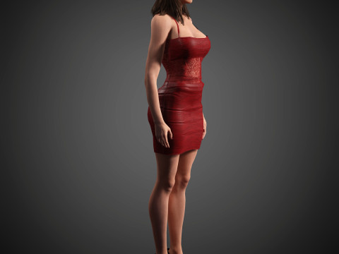Aubrey Plaza Character 3D-Modell