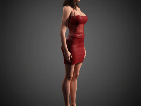 Aubrey Plaza Character 3D Model