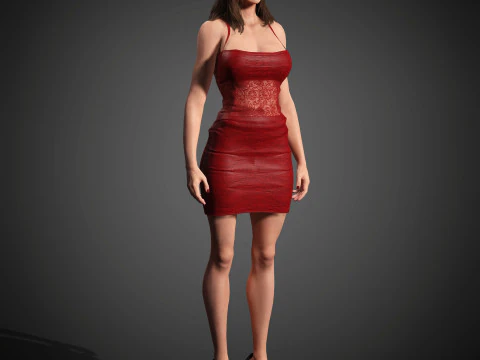 Aubrey Plaza Character 3D Model