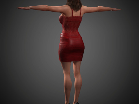 Aubrey Plaza Character 3D-Modell