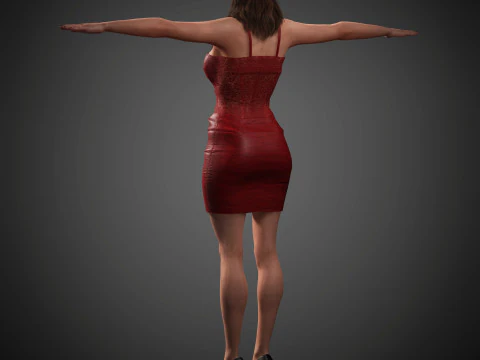 Aubrey Plaza Character 3D Model