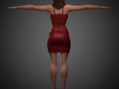 Aubrey Plaza Character 3D-Modell