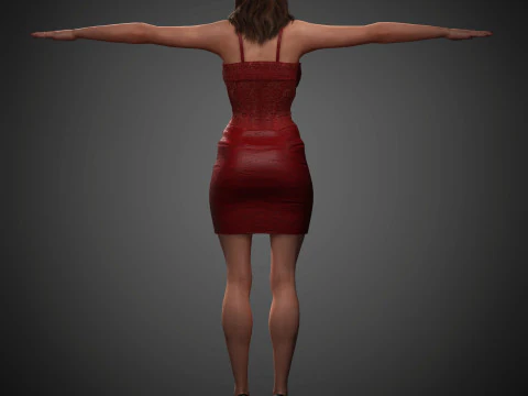 Aubrey Plaza Character 3D Model