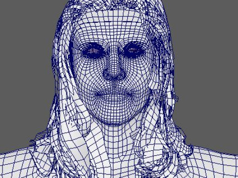 Aubrey Plaza Character 3D-Modell