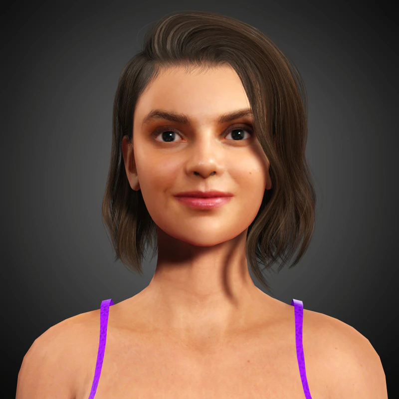 Dafne Keen Character 3D Model .c4d .max .obj .3ds .fbx .stl .blend 