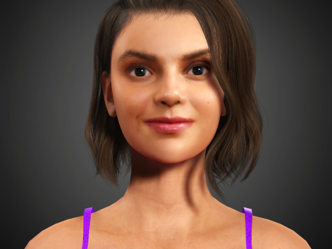 Dafne Keen Character 3D मॉडल