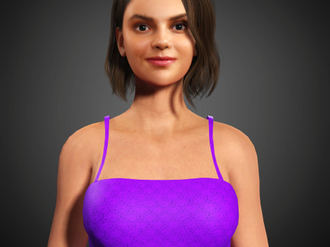 Dafne Keen Character 3D मॉडल