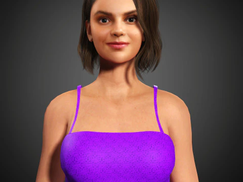 Dafne Keen Character 3D Model