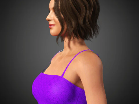 Dafne Keen Character 3D Model