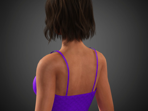 Dafne Keen Character 3D मॉडल