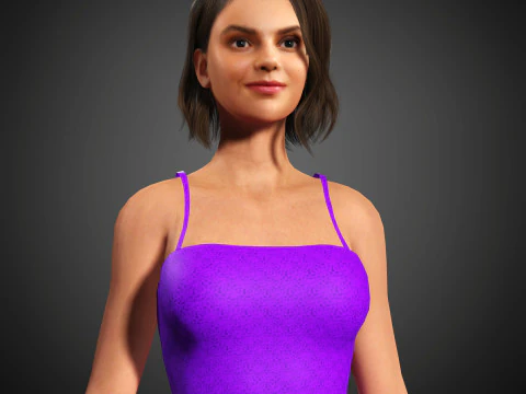 Dafne Keen Character 3D Model