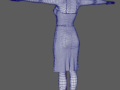 Dafne Keen Character 3D मॉडल